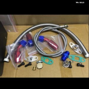 T3 T4 T3/T4 T70 T66 TO4E ターボ オイル フィード ライン オイル リターン ライン オイル ドレン ライン キット カスタムパーツ アクセサ