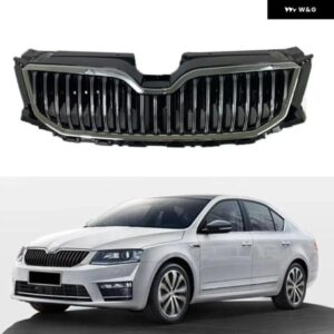 フロント レーシング バンパー グリル アッパービレットフェイスリフトグリル シュコダ オクタヴィア 2015 2016 2017 カスタムパーツ アク