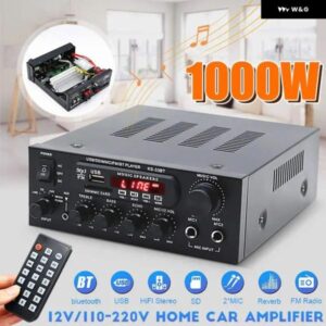 900W 12V /220V オーディオ アンプ AMPLIFICADOR デジタル電源 BLUETOOTH 対応 HIFI ステレオ サブウーファー 音楽プレーヤー カスタムパー