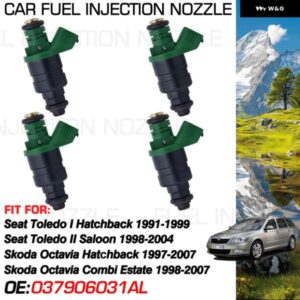 シート トレド MK1 1L シート トレド MK2 1M ハッチ 1991-2004 シュコダ オクタヴィア 1 1997-2007 燃料インジェクター ノズル噴射 037906