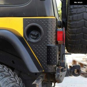 リアランプフード ジープ ラングラー TJ リア テールライト ランプカバー ガードステッカー ジープ ラングラー TJ 1997-2007 カスタムパー