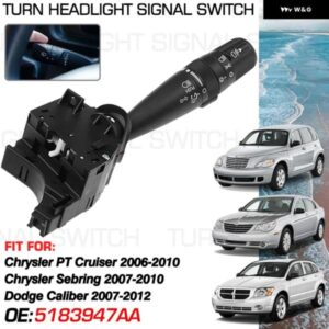 クライスラー PT クルーザー 2006-2010 クライスラー セブリング 2007-2010 ダッジ キャリバー 2007-2012 ウィンカー ヘッドライト スイッチ