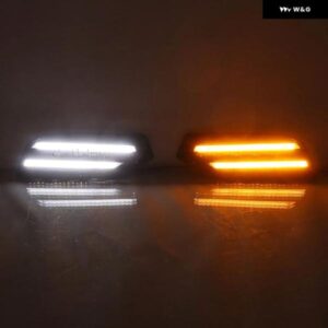 LED DRL ヘッドライト アイブロウデイタイム ランニングライト トヨタ セコイア 2022 2023 ダイナミックイエローターンシグナ フォグランプ