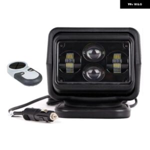 車 7インチ 60ワット LED リモコンサーチライト 7インチ 12 V 24 V LED 作業検索ライト ジープ トラック SUV ボートマリンランプ カスタム