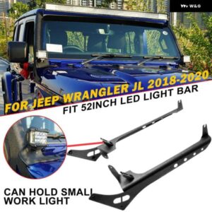 52インチ LED ワークライトバーマウントブラケット A ピラーホルダー付き ジープ ラングラー JL 2018 2019 2020 アクセサリー カスタムパー