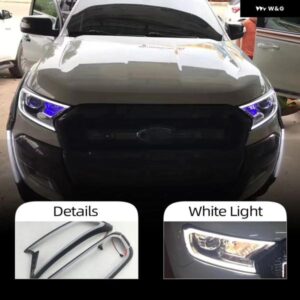 LED DRL フォード レンジャー/エベレストライトブロウカーライト カバー デイタイム ランニングライト 2015-19 カスタムパーツ アクセサリ