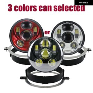 5-3/4インチ LED ヘッドライト ホンダ VTX キット ブラケット とハードウェア付き - プラグアンドプレイ世代 III - 2002-2008 VTX 1800 VTX