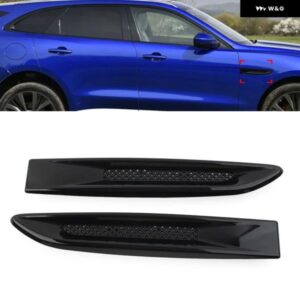 1ペア フロントサイドフェンダー エアベント アウトレットグリル トリム ジャガー XE F ペース XF X260 T2H17749 T2H17750 カスタムパーツ