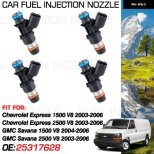 25317628 25320287 25317628 シボレー エクスプレス GMC サバナ 1500 2500 V8 2003-2006 1X 燃料インジェクターノズル噴射アクセサリー カ