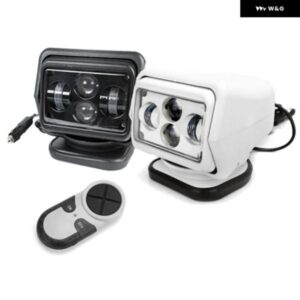 7インチ リモコン 360 度回転ライト 12V スポットライト 60ワット LED サーチライトボート海洋オフロード運転検索ランプ カスタムパーツ ア