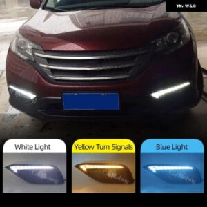 2個 ホンダ CRV CR-V 2012 2013 2014 DRL 運転デイタイム ランニングライト とウインカー フォグランプ リレーデイライト カスタムパーツ