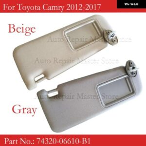 74320-06610-B1 74320-06611-B2 トヨタ カムリ 2012-17 車内フロントグレーベージュ サンバイザー カスタムパーツ アクセサリー 交換用部品