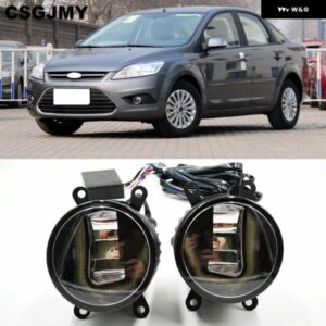 2個 フォグランプ アセンブリ フォグライト フォード フォーカス 2/3 フュージョンフィエスタトルネオトランジット 2001-2015 LED フォグラ
