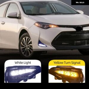 LED DRL トヨタ カローラ LE XLE 2017 2018 2019 デイタイム ランニングライト ウインカー フォグランプ フォグライト グリル ベゼルケーブ