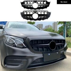 フロント レーシング グリル ビレットバンパー グリル アッパーカバー メルセデスベンツ W213 E クラス 2016-19 AMG カスタムパーツ アクセ