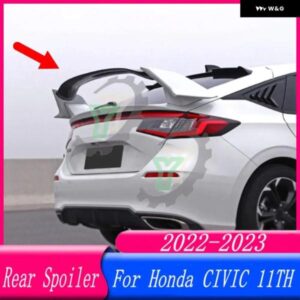 ABS プラスチック リア トランク スポイラー リアウイングリップトリム ホンダ シビック 11TH世代 ハッチバック TR スタイル 2022 2023 カ