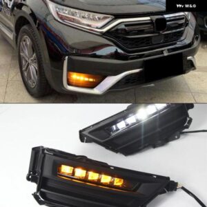 1ペア ダイナミックウィンカー リレー 防水 車 DRL ランプ LED デイタイム ランニングライト フォグランプ ホンダ CRV CR-V 2020 2021 2022