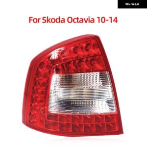 リアライトシュコダオクタビア A5 A6 RS 2007-2017 バンパーライト テールライト カバー ブレーキランプハウジングスタイリング カスタムパ