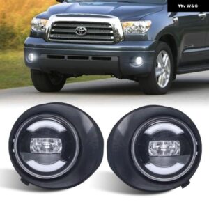 LED ドライビング フォグライト 07-13 タンドラ/08-11 セコイア車フォグアクセサリー DRL ホワイト ランニングライト + イエローターン LED