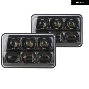 2個 自動 LED ヘッドライト 4X6インチ ヘッドランプ 60ワット ハイローシールドビーム フォード トラック オフロード 4X4 カスタムパーツ