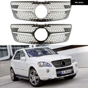 メルセデスベンツ W164 ML クラス フロント レーシング ビレット バンパー グリル アッパー カバー ML320 ML350 ML450 ML500 ML550 クラス