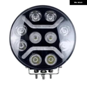 カーアクセサリー 9インチ 100ワット LED ワークライトホワイトアンバー DRL ヘッドライト トラック オフロード SUV 4X4 4WD 12 V 24 V LED