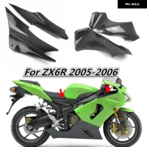 KAWASAKI NINJA ZX6R 2005-2006 ZX636 ガスタンクサイドエアインテークカバー カーボンインテークダッシュ パネル フェアリング カスタムパ