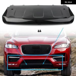 フロントバンパー ガードスキッドプレートカバー ジャガー F ペース X761 2016-20 R-SPORT ABS カーボンスタイル カスタムパーツ アクセサ