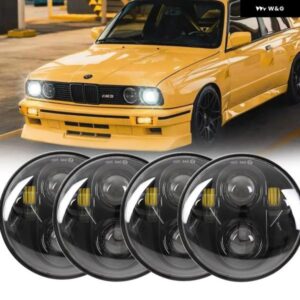クラシック BMW 旧車 ヘッドライト BMW BMW 325I 528I 535I 735I E30 M3 4個 5.75インチ LED 車ヘッドランプアクセサリー カスタムパーツ