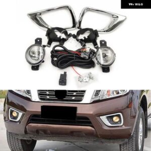 フォグランプ 日産 ナバラ NP300 2015-19 ハロゲン フォグランプ カバー フォグライト ブラケット ハーネスグリル ベゼル カスタムパーツ