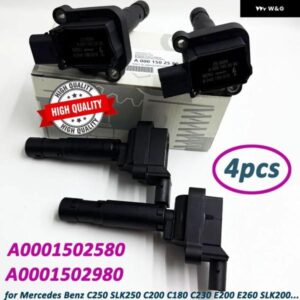 UF658 GN10552 イグニッションコイル 4個 メルセデスベンツ 2014 2015 C250 2012-2015 SLK250 1.8L L4 A0001502580 0001502580 A0001502980