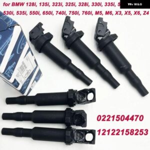 6個 点火コイル 0221504470 B-MW 325I 335I 328I 525I 530I 330I 650I X3 X5 X6 M3 Z4 12138616153 12137594937 12138657273 カスタムパー