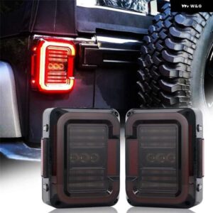 12V LED リア テールライト ストップ 信号 車 トラック リアランプ LED ライト テールライト 2007 - 2018 ジープ ラングラー JK JKU カス