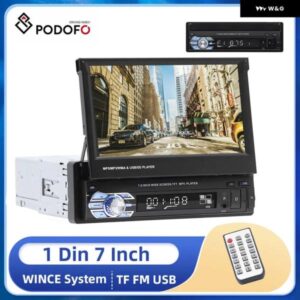 カー オーディオ 7インチ HD 車 MP5 プレーヤー GPS オートラジオ 1DIN タッチスクリーン自動ラジオビデオステレオマルチメディア BLUETOOT