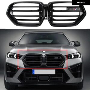 フロントラジエーターキドニーバンパー LCI フードグリル BMW X6 G06 2023 + XDRIVE30I 40I M60I M50D XDRIVE30D/X5M F95 X6M F96 2019-202