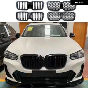 フロントセンターグリル メテオグリル BMW G01 G02 G08 X3 X4 LCI M40I 20I 30I X3M X4M ダイヤモンドグリル 2022+ON カスタムパーツ アク