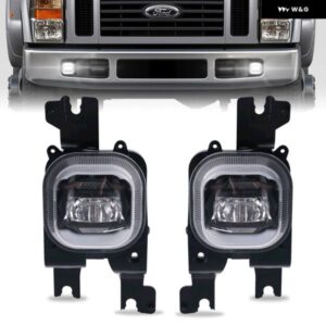 2個 LED フォグランプ フロント フォグランプ フォード F250 F350 F450 2008 2009 2010 バンパー ドライビングランプ LED フォグランプ カー