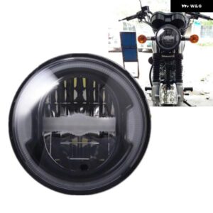5-3/4インチ 5.75インチ リフレクター LED ヘッドライト ホワイト DRL ハローリング 883 XL1200 アイアンインディアンスカウト REMOTORCYCL