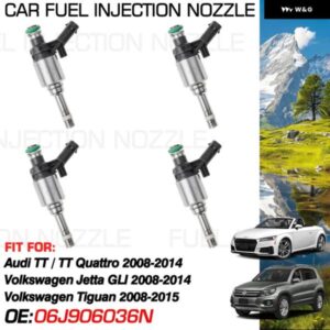 アウディ TT クワトロ フォルクスワーゲン ジェッタ GLI 2008-2014 VW ティグアン 2008-2015 燃料インジェクター ノズル噴射 06J906036N 06