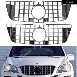 フロント レーシング ビレットバンパー グリル アッパーカバー メルセデスベンツ W164 ML クラス ML280 ML320 ML350 ML450 ML500 ML550 200