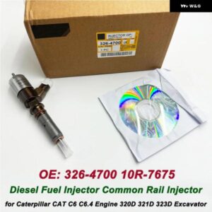 326-4700 3264700 10R-7675 燃料インジェクターコモンレール C-アタピラー C6 C6.4 エンジン 320D 321D 323D 掘削機 カスタムパーツ アクセ