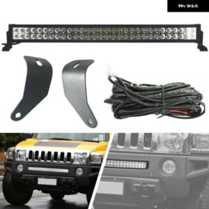 車 30インチ 180ワット 湾曲 LED ライト バーアンダーバンパー グリル 取付ブラケット ハマー H3 2006-2010 カスタムパーツ アクセサリー