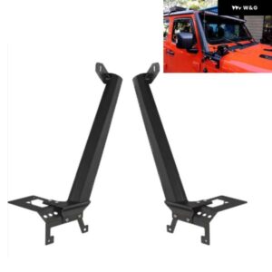 52インチ LED ワークライトバー上部フロントガラス 取り付けブラケット アンダーコーナーブラケット 付き ジープ ラングラー JL 2018 2019