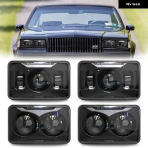 DOT 承認 60ワット 4X6インチ LED ヘッドライト H4651 H4652 H4656 H4666 H6545 ピータービルト ケンワース フレティンジャー フォード プロ