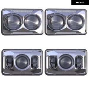 4X6 LED スクエア ヘッドライト シールドビーム高輝度ハイ/ローヘッドランプ LED 4個 /パッケージ ジープ ラングラー フォード ATV SUV トラ