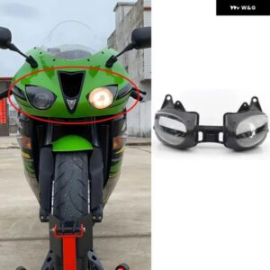 フロント ヘッドライト ヘッドランプ アセンブリ KAWASAKI NINJA ZX6R 2007 2008 クリアレンズ カスタムパーツ アクセサリー 交換用部品 互