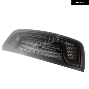 フロント レーシング フェイスリフト メッシュ グリル LED ライト 付きダッジ ラムレブル 2013-2018 カスタムパーツ アクセサリー 交換用部