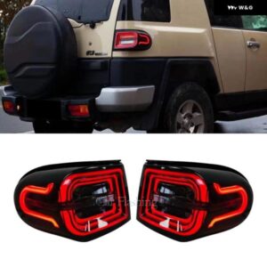 2個 リアライト トヨタ FJ クルーザー テールライト 2007-2022 LED テールライト アセンブリ スモークシーケンシャルダイナミックウィンカー