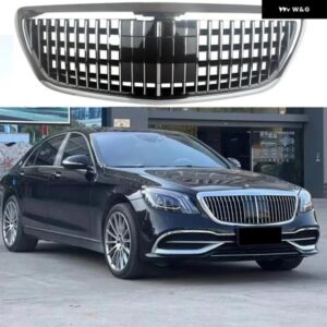 フロント レーシング フェイスリフト グリル グリル メルセデス ベンツ W222 S クラス S550 S500 S450 S350 2014-2020 カスタムパーツ アク