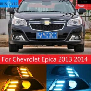 2個 LED フォグランプ デイタイム ランニングライト DRL シボレー エピカ 2013 2014 ホワイト イエロー ブルー